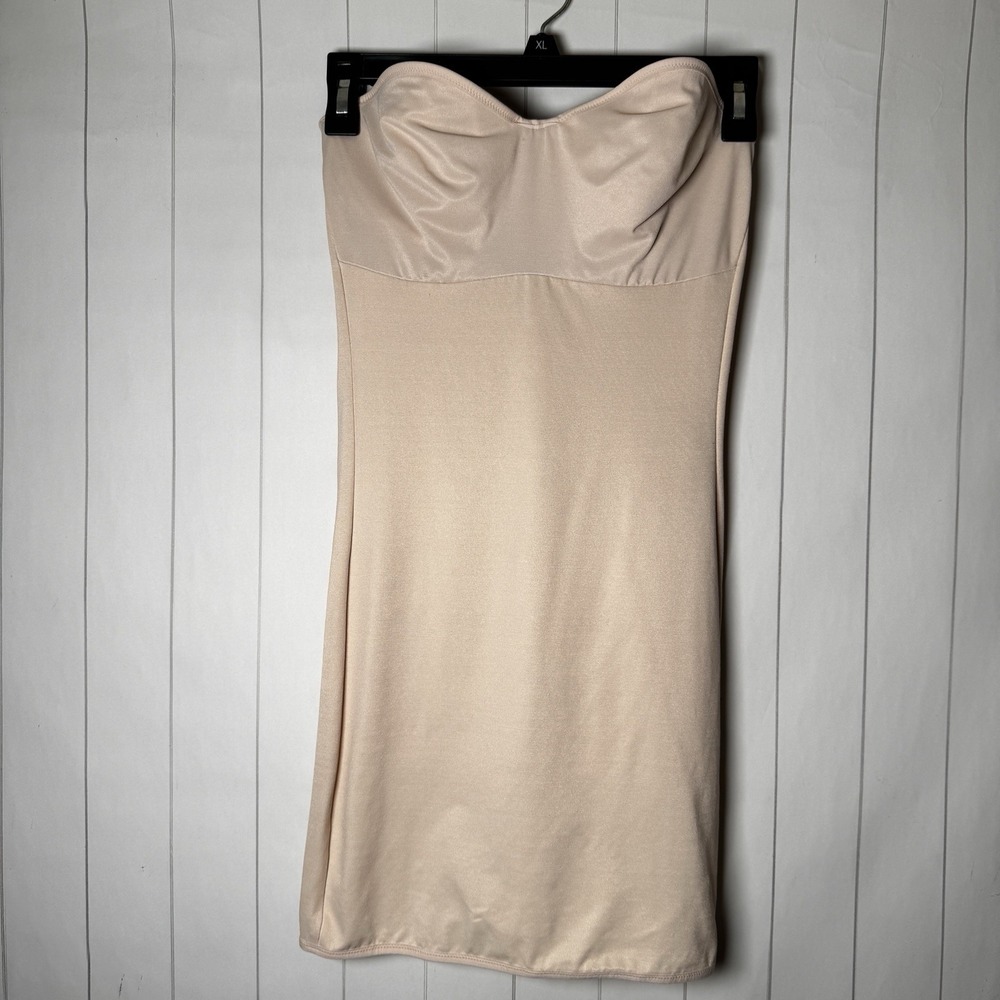 VTG Y2K Victorias Secret Womens‎ 34C Nude Cupped Bodysuit Shapewear Intimates